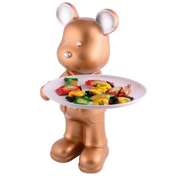 Cool Taddy Bear Showpiece for Home Decorative Showpiece | Taddy Bear with Paltter Statue for Home Decor Showpiece | Home Kitchen Decor | Office Decorative Item -8 - Image 4